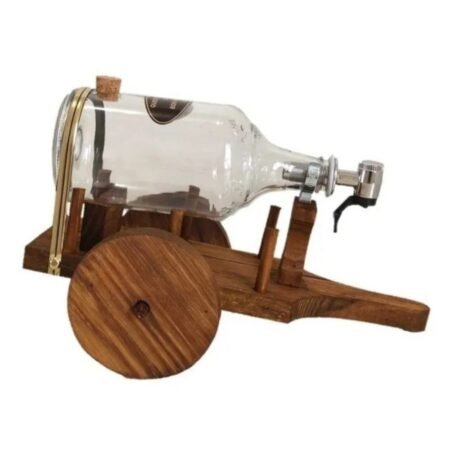 Pingômetro Carroça de Boi Rústico Decorativo de Cachaça - Vinho - Imagem 3