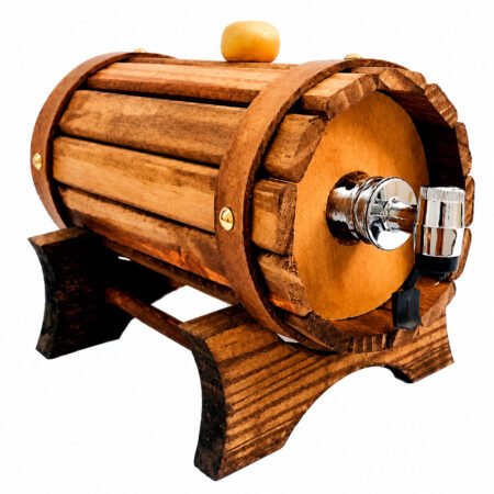 Pingômetro Adega Barril Tonel em Madeira Decor de Cachaça - Vinho