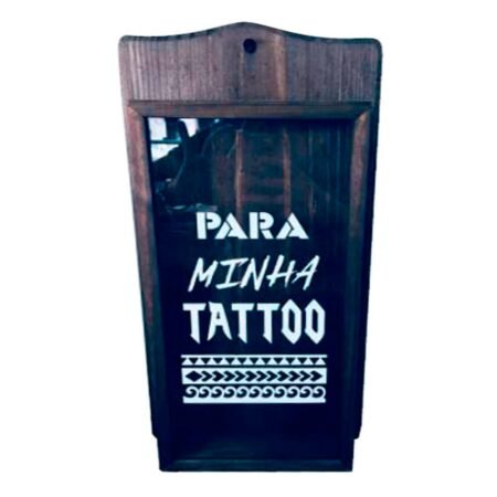 Quadro Cofre Porta Dinheiro Rústico Vintage - Para Minha Tattoo