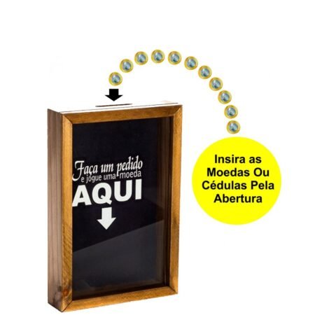 Quadro Cofre Porta Dinheiro Rústico Decor - Faça um Pedido Aqui - Image 2