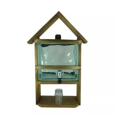 Pingômetro Bloco De Vidro Decoração Rústica de Cachaça - Vinho