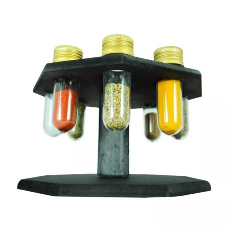 Porta Temperos e Condimentos Giratório com 8 Tubetes Premium - Image 3