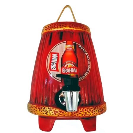 Pingômetro Barril Tonel em Cerâmica de Cachaça ou Vinho - Chopp