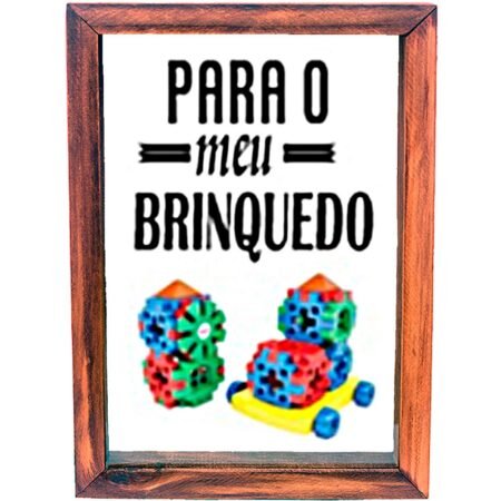 Quadro Cofre Porta Dinheiro Rústico Decor - Para o Meu Brinquedo