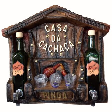 Pingômetro Duplo Rústico Decorativo Casa da Cachaça - Pinga