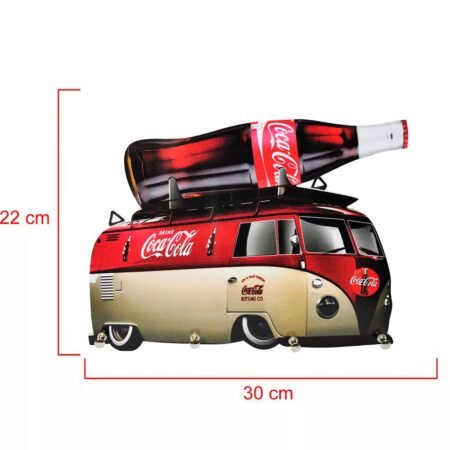 Porta chaves Perua Kombi de Parede Decorativo - Coca-Cola - Image 3