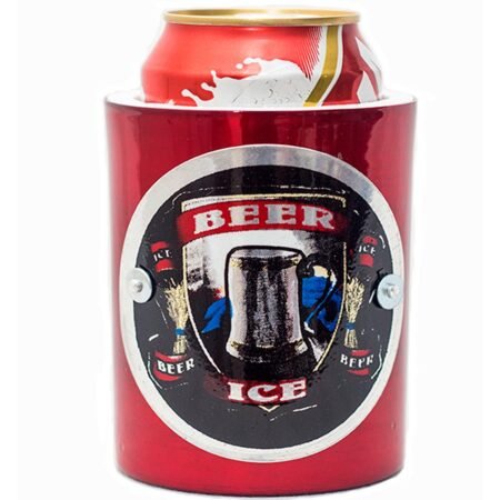 Porta Lata em alumínio e isopor Térmico Vintage Red - Beer Ice