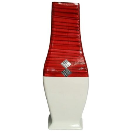 Vaso Imperial Grande em Cerâmica Decorativo de Sala - Vermelho
