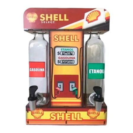 Pingômetro Duplo Bomba de Combustível Decorativo - Posto Shell