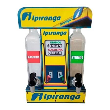 Pingômetro Duplo Bomba de Combustível Decorativo - Posto Ipiranga
