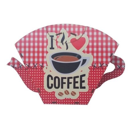 Porta Filtro de Papel para Coador de Café Decorativo - I Love Coffe