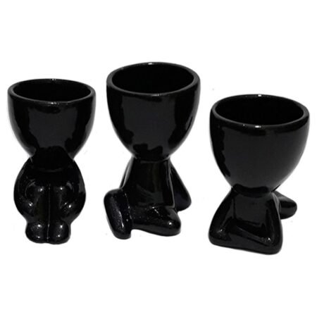 Trio de Vasos Bob Robert Plant em Cerâmica Decor - Black - Image 3