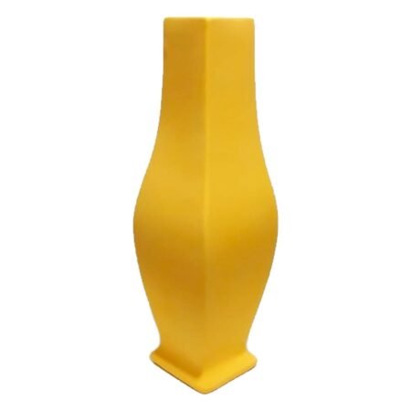 Vaso Imperial Grande em Cerâmica Decor Fosco de Sala - Amarelo