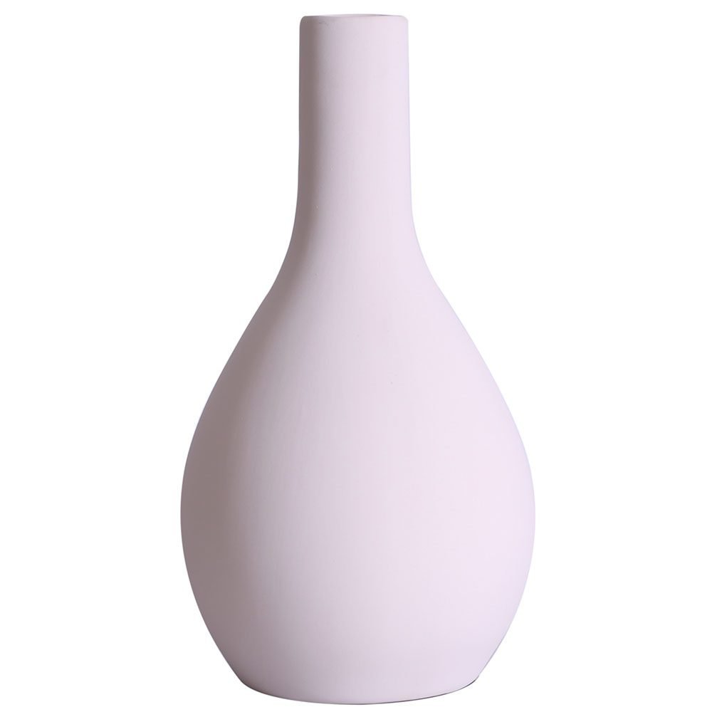 Vaso Garrafa Gigante em Cerâmica Fosca Design Decor - Nude