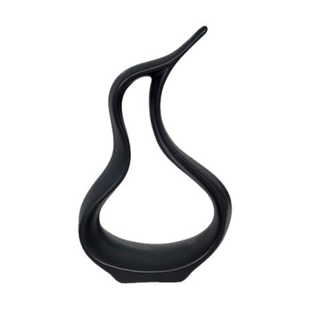 Escultura Pinguim Zoe em Cerâmica Decorativa de Sala - Black