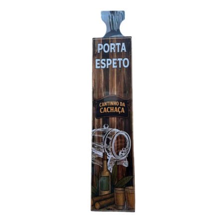 Porta Espetos de Churrasco Rústico Decor - Cantinho da Cachaça