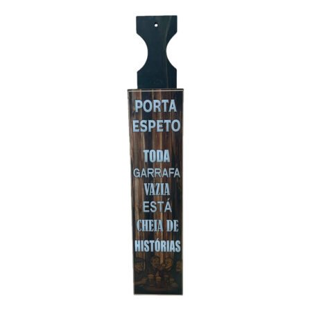 Porta Espetos de Churrasco Rústico Decor - História em Cada Garrafa